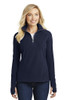 Port Authority® Women's Microfleece 1/2-Zip Pullover model front