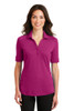 Port Authority® Ladies Silk Touch™ Interlock Performance Polo model front