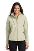 Port Authority® Women's Textured Soft Shell Jacket model front