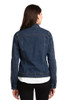 Port Authority® Women's Denim Jacket model back