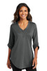Women's 3/4 Sleeve Port Authority Tunic model front view