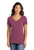 Port & Company® Women's Beach Wash® Garment-Dyed V-Neck Tee model front