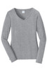 Port & Company® Women's Long Sleeve  V-Neck