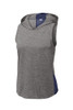 Sport-Tek ® Women's PosiCharge ® Tri-Blend Wicking Draft Hoodie Tank front