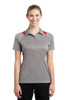Sport-Tek® Women's Heather Colorblock Contender™ Polo model front