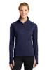 Sport-Tek® Women's Sport-Wick® Stretch 1/4-Zip Pullover model front