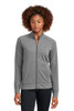 Sport-Tek® Women's Sport-Wick® Stretch Full-Zip Cadet Jacket model front