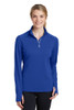 Sport-Tek® Women's Sport-Wick® Textured 1/4-Zip Pullover model front