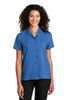 Port Authority® Women's Short Sleeve Performance Staff Shirt model front