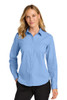 Women's Port Authority Nailhead Long Sleeve shirt model front view