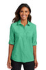 Port Authority Long Sleeve Women's Daybreak Shirt model front view 
