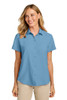 Port Authority® Women's Short Sleeve UV Dockside Shirt model front