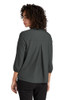 Mercer+Mettle® Women's Stretch Crepe 3/4-Sleeve Blouse model back