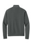 back of grey Mercer+Mettle® Linear Texture 1/4-Zip