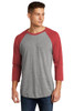Next Level Apparel®  Unisex Tri-Blend 3/4-Sleeve Raglan Tee model front