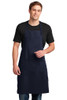 Port Authority® Easy Care Extra Long Bib Apron with Stain Release model front