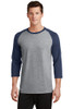 Port & Company® Core Blend 3/4-Sleeve Raglan Tee