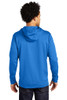Port & Company® performance fleece hoodie featuring taped neck, self-fabric cuffs, and adjustable 3-panel hood with drawcords.