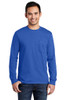Front view of tall long sleeve tee with left chest pocket, made from soft cotton blend for everyday comfort.