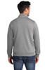 Port & Co full zip cadet fleece sweatshirt model back view