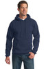 Fleece Port & Co hoodie model front view