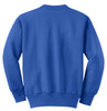 Youth crewneck fleece sweatshirt in classic fit, made from soft cotton/poly blend with ribbed cuffs and hem.