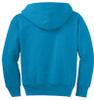 Youth Port & Co Full Zip Fleece hoodie back view