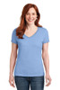  853 of 4888 Hanes® Women's Perfect-T Cotton V-Neck T-Shirt Model Front