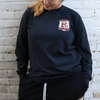 Comfort Colors Long Sleeve Tee with twill taped neck and ribbed cuffs, Black color