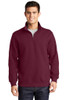 Sport-Tek® 1/4-Zip Sweatshirt in maroon model front