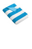 Port Authority® Cabana Stripe Beach Towel folded