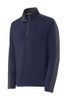 Sport-Tek® Sport-Wick® Textured Colorblock 1/4-Zip Pullover in navy front
