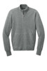 Grey flatlay of Port Authority® Easy Care Full-Zip Sweater