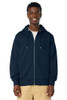 Model wearing Stanley/Stella Unisex Cultivator 20 Full-Zip Hooded Sweatshirt