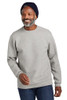 Volunteer Knitwear™ Chore Fleece Crewneck on a model front facing