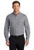 Broadcloth Easy Care Gingham Port Authority shirt model front view
