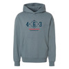 463 Foundation Oversized Hoodie Blue Magic Front Only