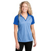 Sport-Tek Women's PosiCharge RacerMesh Raglan Heather Block Polo