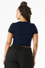 BELLA+CANVAS® Women's Micro Rib Baby Tee model back