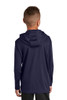 Youth Sport-Tek Competitor hoodie model back view 