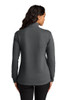 Port Authority Signature Double Pique 1/4 Zip Women's Sweatshirt model back view
