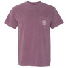 Laci Jones Lactation | Garment-Dyed Pocket T-Shirt Berry front