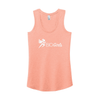 BIO Girls Ladies Racerback Tank Heathered Dusty Peach