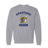 Sport Grey Fargo North Spartans Basketball Crewneck Sweatshirt