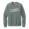 BIO Girls Future is Confident Crewneck Blue Storm