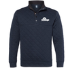 Navy The Village Quilted Half-Snap Pullover