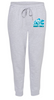 Derby Girls Fleece Sweatpants Grey Heather with Blue Image