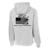 Kratz Family Outdoors Tall Hoodie Athletic Heather Back