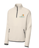 Sollera 1/4-Zip Sweatshirt Ecru with Colored Image
