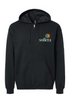 Sollera Full-Zip Sweatshirt Black with Colored Image
